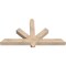 Ekena Millwork Kennewick Smooth Timber Gable Bracket, Douglas Fir, 48"W x 26"H x 3 1/2"D x 3 1/2"F, 13/12 Pitch GBW048X26X0404KEN00SDF - alternate 3